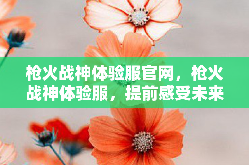 枪火战神体验服官网，枪火战神体验服，提前感受未来战场的热血与激情