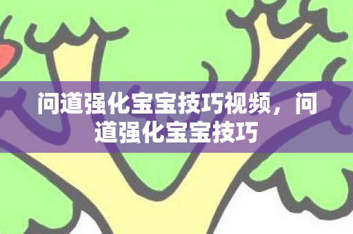 问道强化宝宝技巧视频，问道强化宝宝技巧