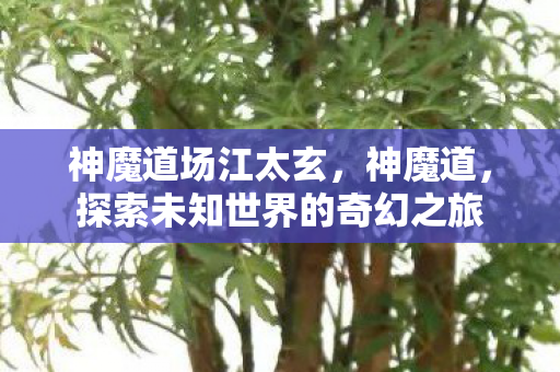 神魔道场江太玄，神魔道，探索未知世界的奇幻之旅