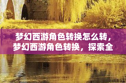 梦幻西游角色转换怎么转，梦幻西游角色转换，探索全新角色，开启无限可能