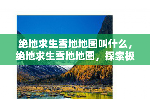 绝地求生雪地地图叫什么，绝地求生雪地地图，探索极寒之地的生存挑战