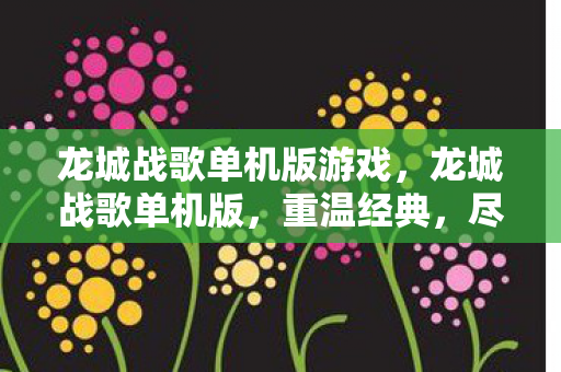 龙城战歌单机版游戏，龙城战歌单机版，重温经典，尽享单机乐趣
