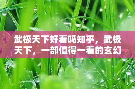 武极天下好看吗知乎，武极天下，一部值得一看的玄幻武侠巨作
