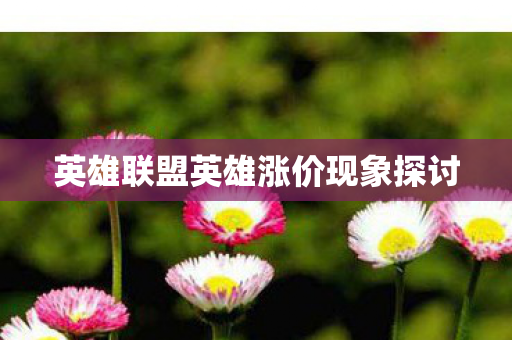 英雄联盟英雄涨价现象探讨