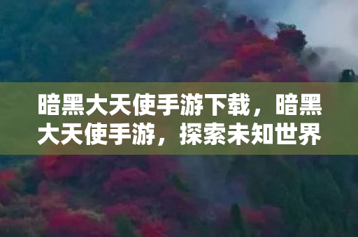 暗黑大天使手游下载，暗黑大天使手游，探索未知世界的奇幻之旅