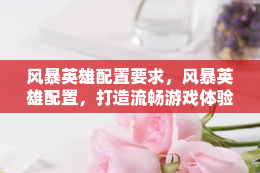 风暴英雄配置要求，风暴英雄配置，打造流畅游戏体验的硬件指南
