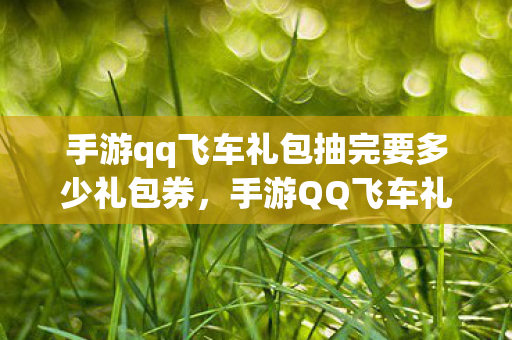 手游qq飞车礼包抽完要多少礼包券，手游QQ飞车礼包大放送，玩转飞车，赢取惊喜好礼！
