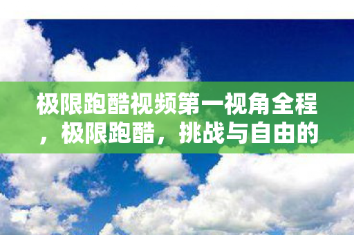 极限跑酷视频第一视角全程，极限跑酷，挑战与自由的边界