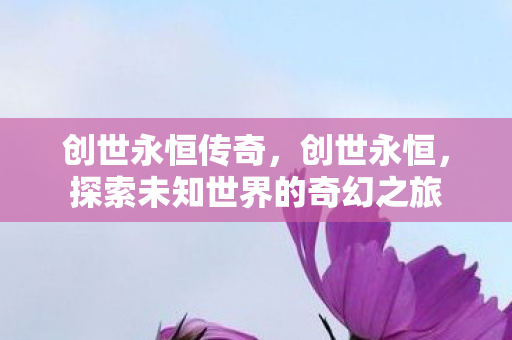 创世永恒传奇，创世永恒，探索未知世界的奇幻之旅