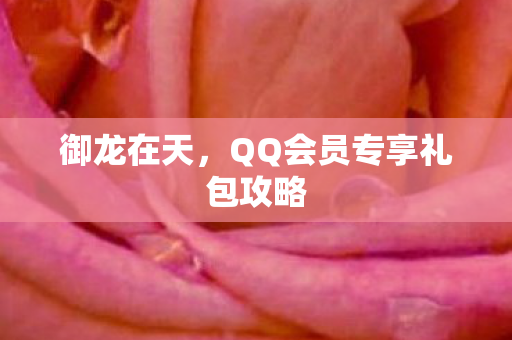 御龙在天,QQ会员专享礼包攻略 御龙在天,QQ会员专享礼包攻略