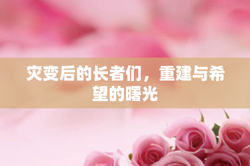 灾变后的长者们，重建与希望的曙光