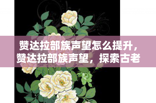 赞达拉部族声望怎么提升，赞达拉部族声望，探索古老部落的荣耀与传承