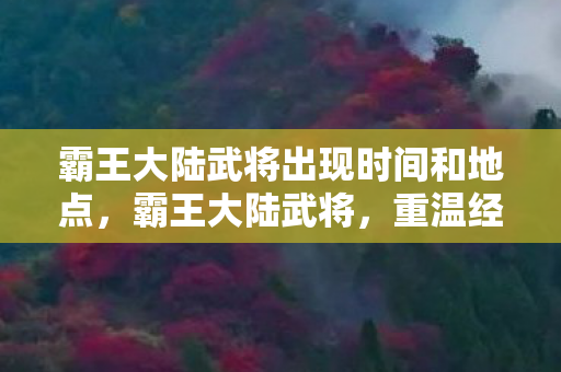 霸王大陆武将出现时间和地点，霸王大陆武将，重温经典，探索武将传奇