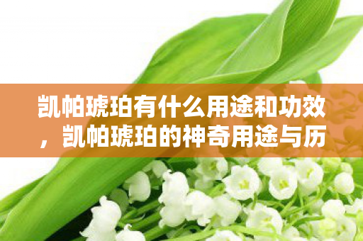 凯帕琥珀有什么用途和功效，凯帕琥珀的神奇用途与历史文化