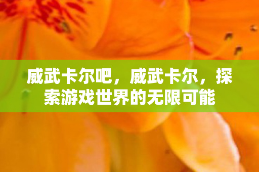 威武卡尔吧，威武卡尔，探索游戏世界的无限可能