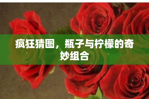疯狂猜图,瓶子与柠檬的奇妙组合