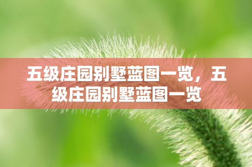 五级庄园别墅蓝图一览,五级庄园别墅蓝图一览 五级庄园别墅蓝图一览,五级庄园别墅蓝图一览