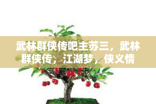 武林群侠传吧主苏三,武林群侠传,江湖梦,侠义情 武林群侠传吧主苏三,武林群侠传,江湖梦,侠义情