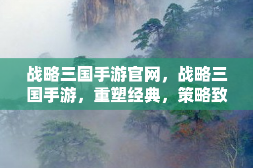 战略三国手游官网，战略三国手游，重塑经典，策略致胜