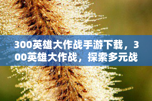 300英雄大作战手游下载,300英雄大作战,探索多元战场,畅享无限可能 300英雄大作战手游下载,300英雄大作战,探索多元战场,畅享无限可能