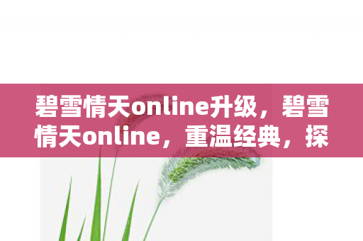 碧雪情天online升级,碧雪情天online,重温经典,探索未知 碧雪情天online升级,碧雪情天online,重温经典,探索未知