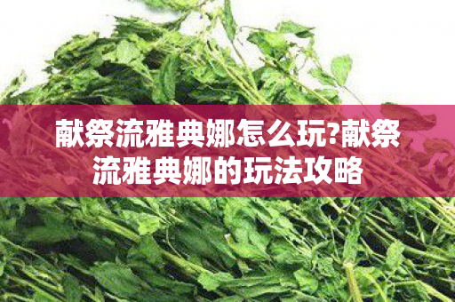 献祭流雅典娜怎么玩?献祭流雅典娜的玩法攻略