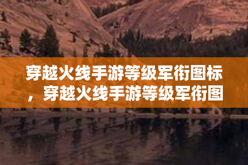 穿越火线手游等级军衔图标，穿越火线手游等级军衔图详解