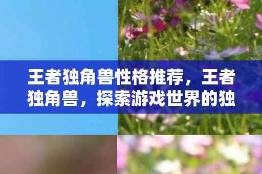 王者独角兽性格推荐，王者独角兽，探索游戏世界的独特魅力