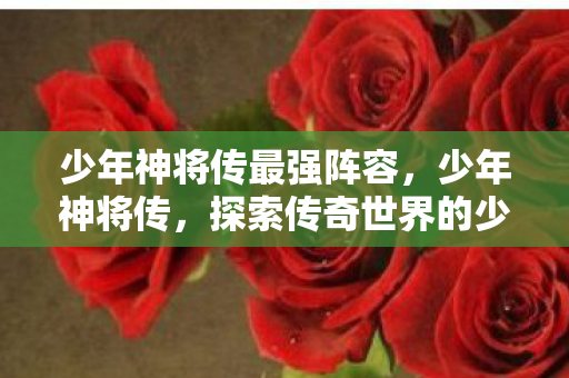 少年神将传最强阵容,少年神将传,探索传奇世界的少年英雄 少年神将传最强阵容,少年神将传,探索传奇世界的少年英雄