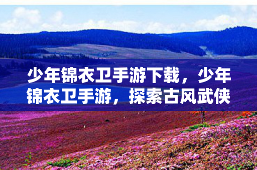 少年锦衣卫手游下载,少年锦衣卫手游,探索古风武侠的奇妙世界 少年锦衣卫手游下载,少年锦衣卫手游,探索古风武侠的奇妙世界