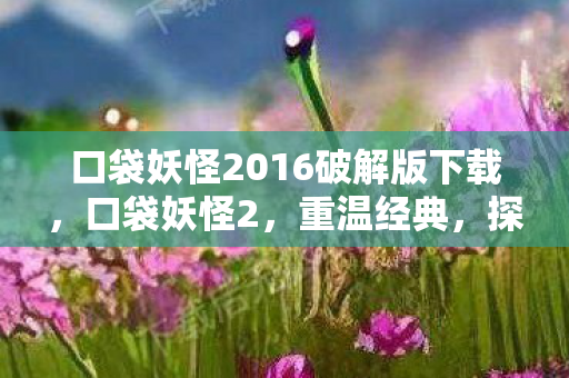 口袋妖怪2016破解版下载,口袋妖怪2,重温经典,探索未知的世界 口袋妖怪2016破解版下载,口袋妖怪2,重温经典,探索未知的世界