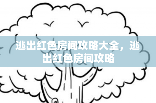 逃出红色房间攻略大全，逃出红色房间攻略