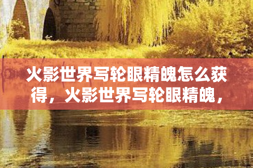 火影世界写轮眼精魄怎么获得，火影世界写轮眼精魄，探索忍术世界的奥秘