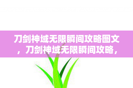 刀剑神域无限瞬间攻略图文，刀剑神域无限瞬间攻略，掌握核心技巧，提升战斗实力