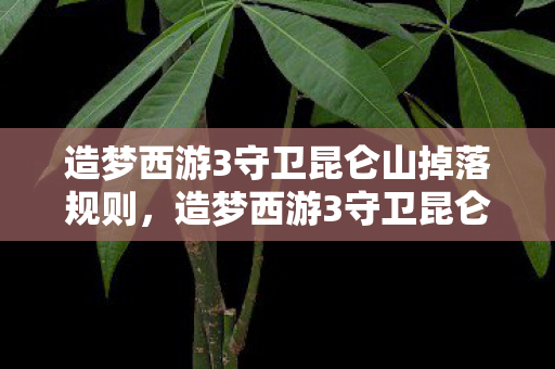 造梦西游3守卫昆仑山掉落规则，造梦西游3守卫昆仑山，重温经典，挑战极限
