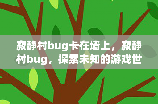 寂静村bug卡在墙上，寂静村bug，探索未知的游戏世界漏洞