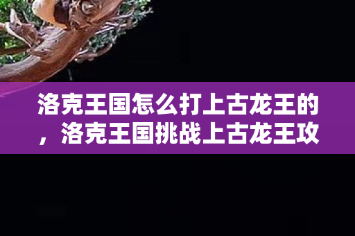 洛克王国怎么打上古龙王的，洛克王国挑战上古龙王攻略