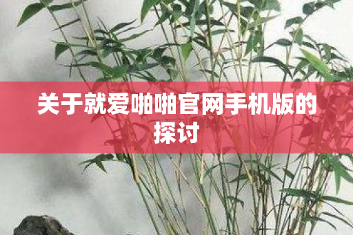 关于就爱啪啪官网手机版的探讨