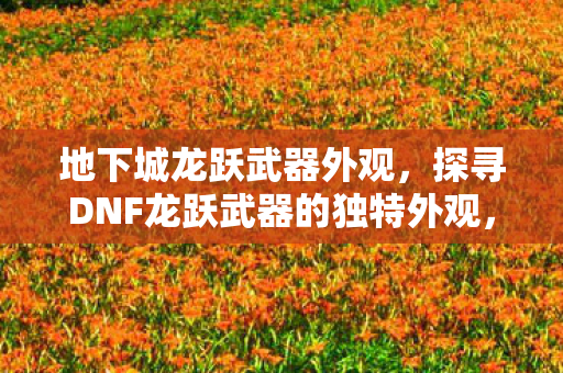 地下城龙跃武器外观，探寻DNF龙跃武器的独特外观，从细节中感受经典魅力