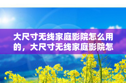 大尺寸无线家庭影院怎么用的，大尺寸无线家庭影院怎么用