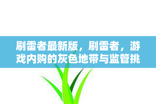刷雷者最新版，刷雷者，游戏内购的灰色地带与监管挑战