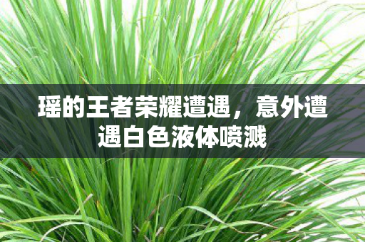 瑶的王者荣耀遭遇，意外遭遇白色液体喷溅