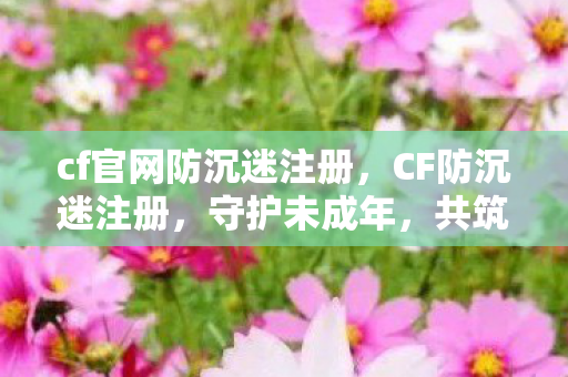 cf官网防沉迷注册，CF防沉迷注册，守护未成年，共筑健康游戏环境