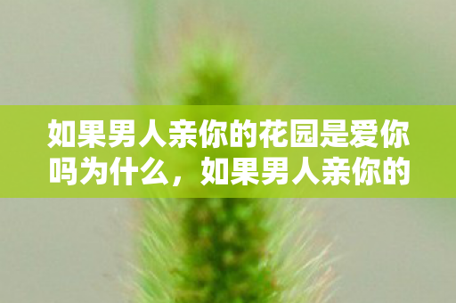 如果男人亲你的花园是爱你吗为什么，如果男人亲你的花园是爱你吗