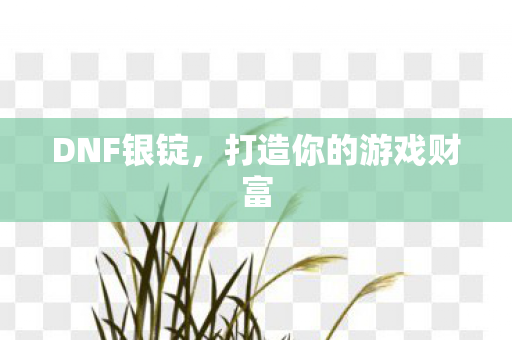 DNF银锭，打造你的游戏财富