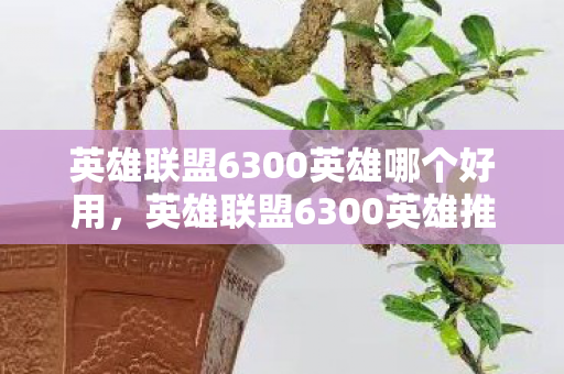 英雄联盟6300英雄哪个好用，英雄联盟6300英雄推荐，暗影易大师