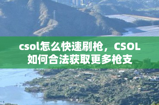 csol怎么快速刷枪，CSOL如何合法获取更多枪支
