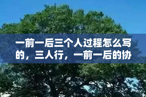 一前一后三个人过程怎么写的，三人行，一前一后的协作与成长