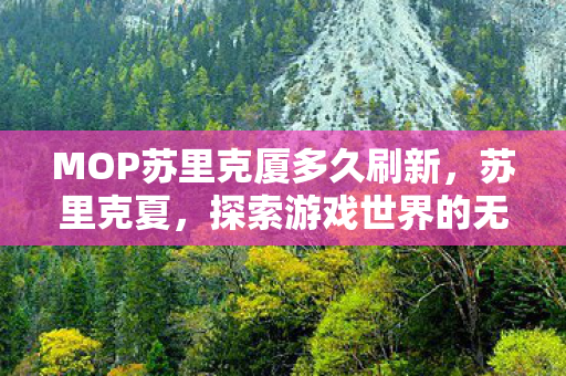 MOP苏里克厦多久刷新，苏里克夏，探索游戏世界的无限可能