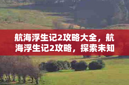 航海浮生记2攻略大全，航海浮生记2攻略，探索未知海域，成就航海霸业